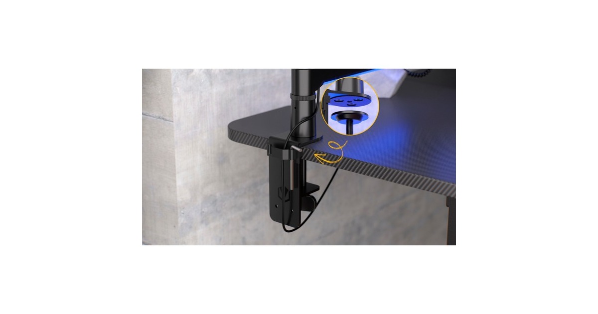 ENDORFYBroadcast Low Profile RGB Boom Arm houder  (Zwart)