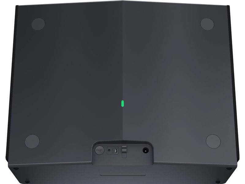 Sharp Subwoofer CPAWS0101 Schwarz Kompakter kabelloser Subwoofer, der aufrecht oder flach aufgestellt werden kann