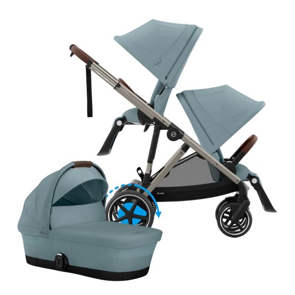 Cybex E-Gazelle S Duowagen - Taupe - Almond Beige / Beige