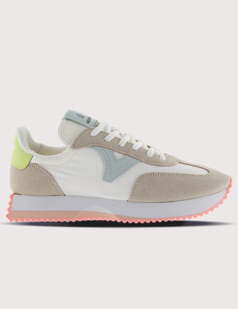 VICTORIA BASKETS FEMME RUNNING BEIGES