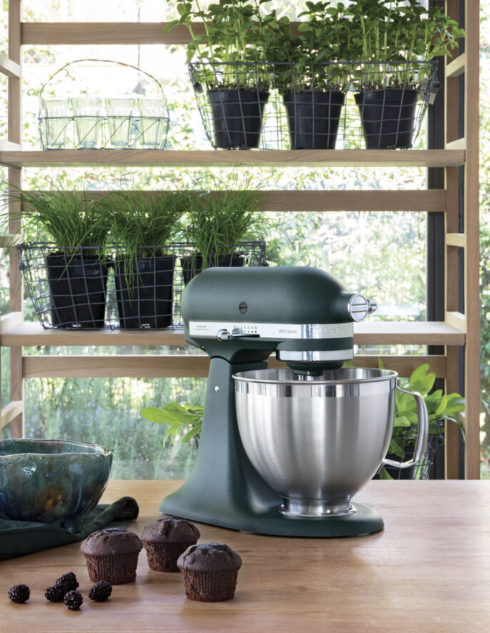 KitchenAid Artisan røremaskine 4,8 l – inkl. ekstra tilbehør Pebble palm