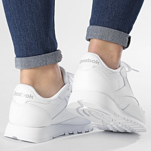 Baskets Femme Classic Leather GY0957 Footwear White Pure Grey 3