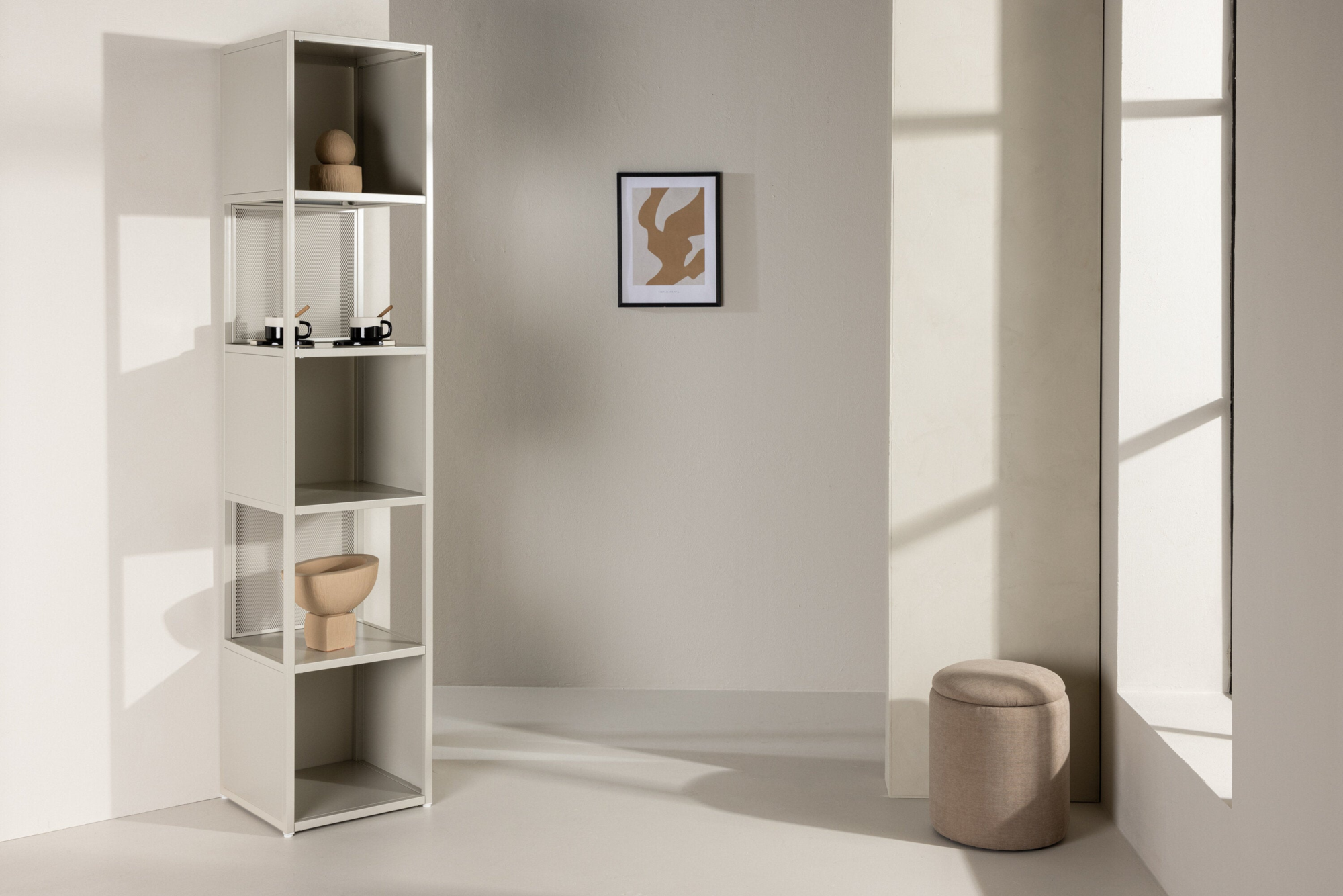 Viksdal Wandkast - Beige