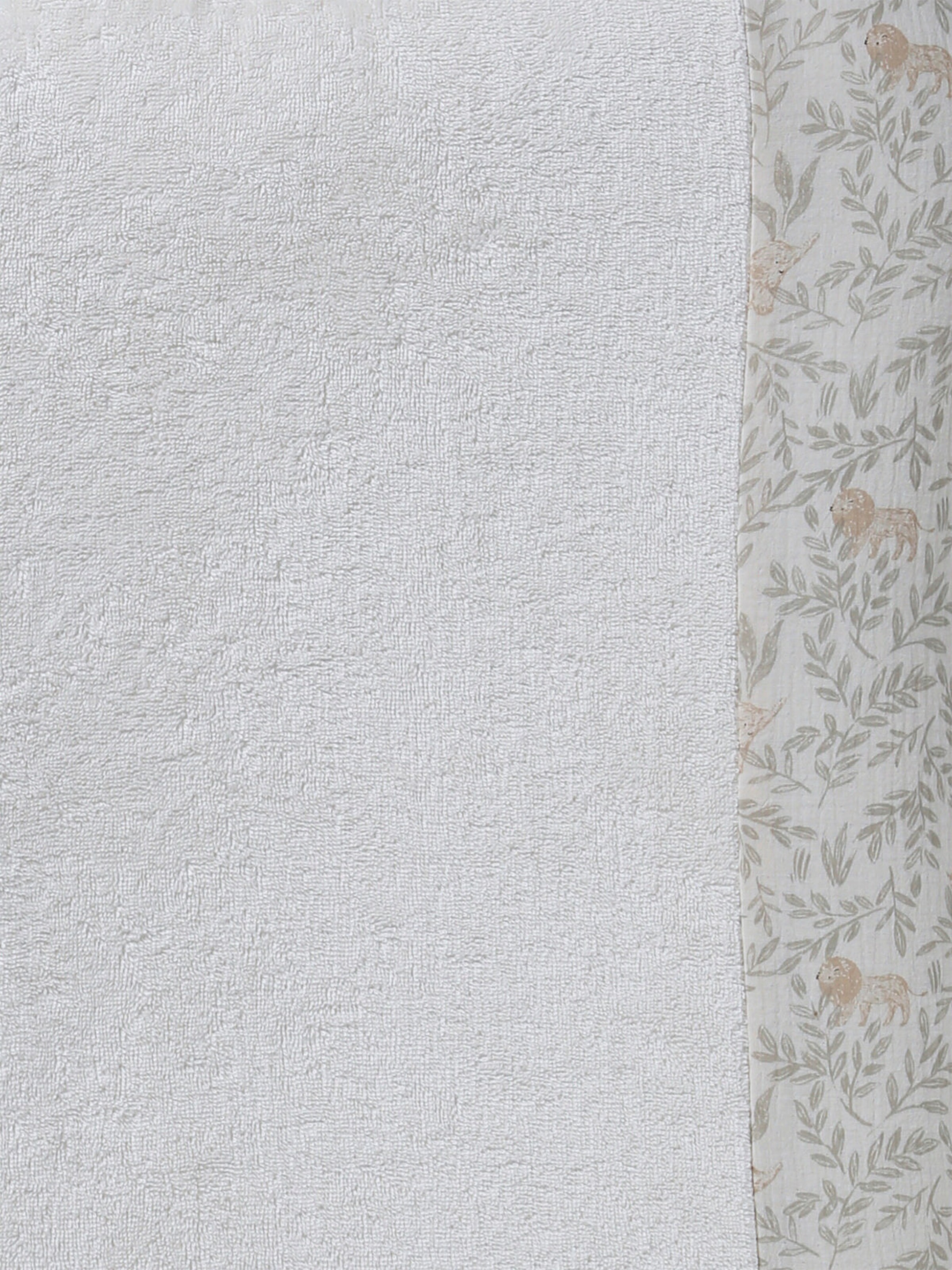 Vertbaudet Wickelunterlagen-Schonbezug, Musselin/Frottee beige bedruckt