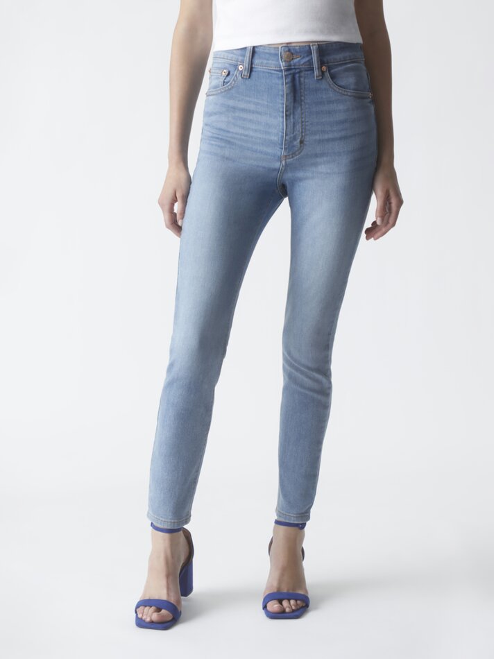 Calça jeans skinny de cintura alta - Índigo