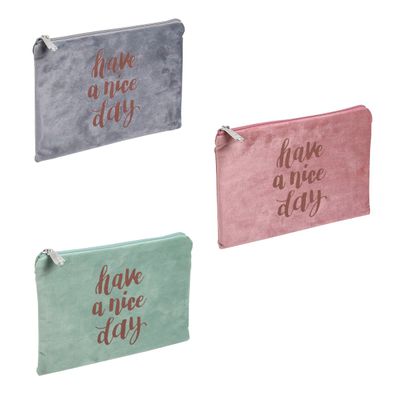Trousse plate Ellipse - 1 compartiment - disponible dans différentes couleurs - Exacompta