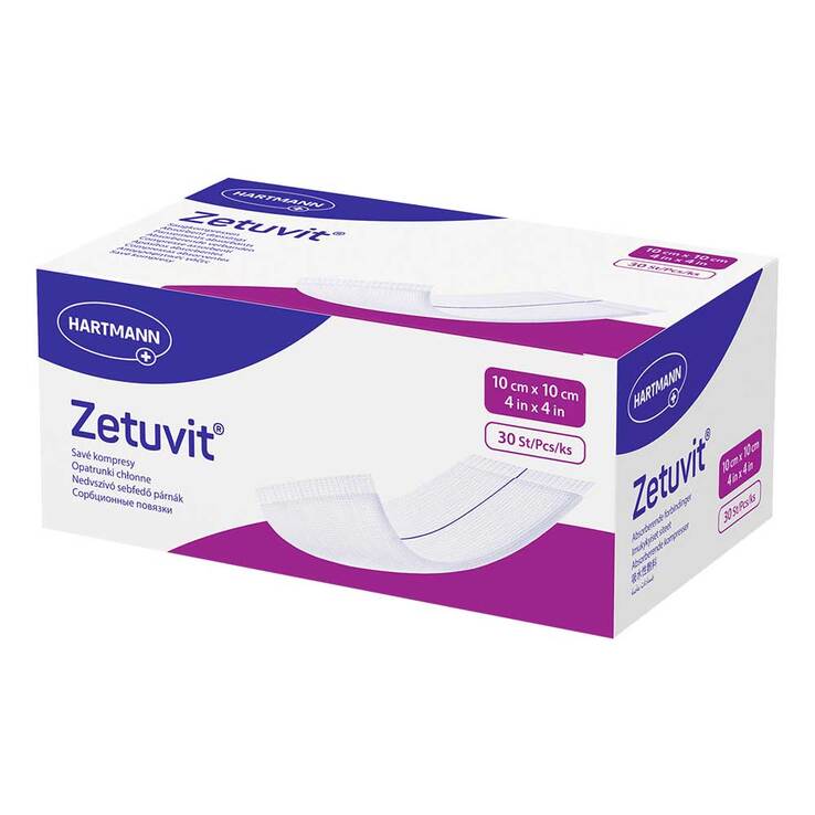 Zetuvit Saugkompresse unsteril 10x10 cm, 30 St