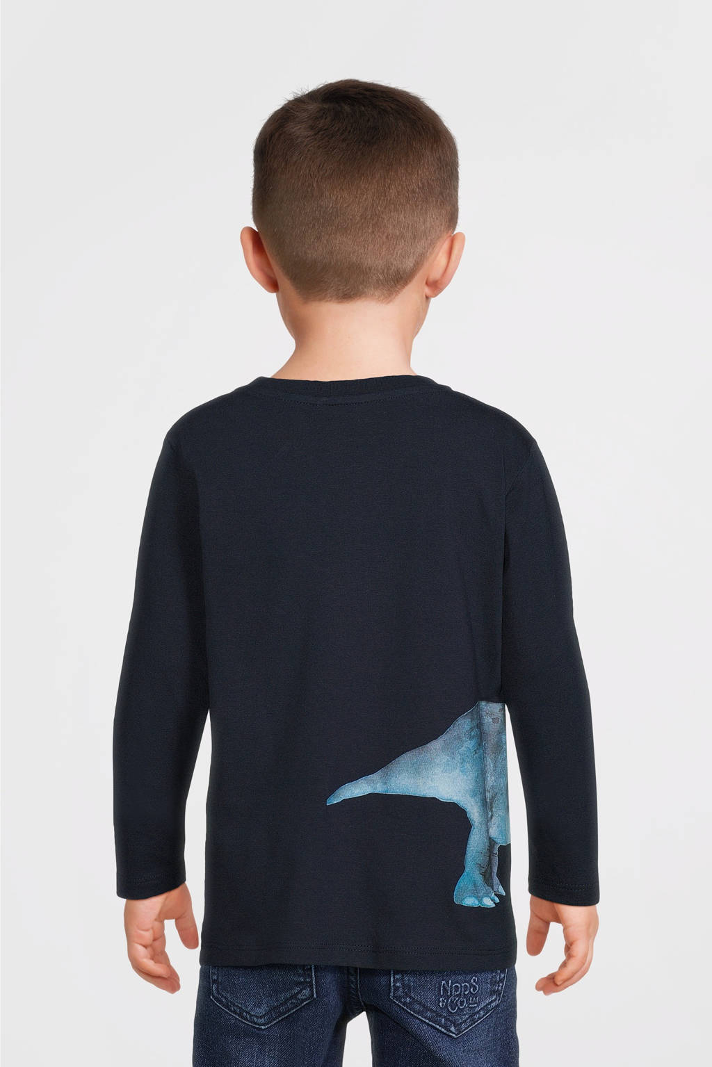 NAME IT longsleeve NMMPNULA met printopdruk donkerblauw