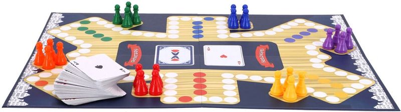 Keez'nspel - Bordspel - Multicolor - Hout - Voor 2 tot 12 Spelers