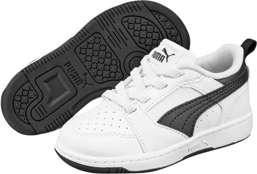 Puma Rebound V6 Lo sneakers grijs rood wit Imitatieleer 35