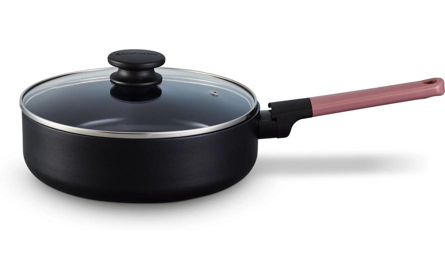 Bräter Tasty+ 24 cm, Schwarz/Grape RedSautierpfanne