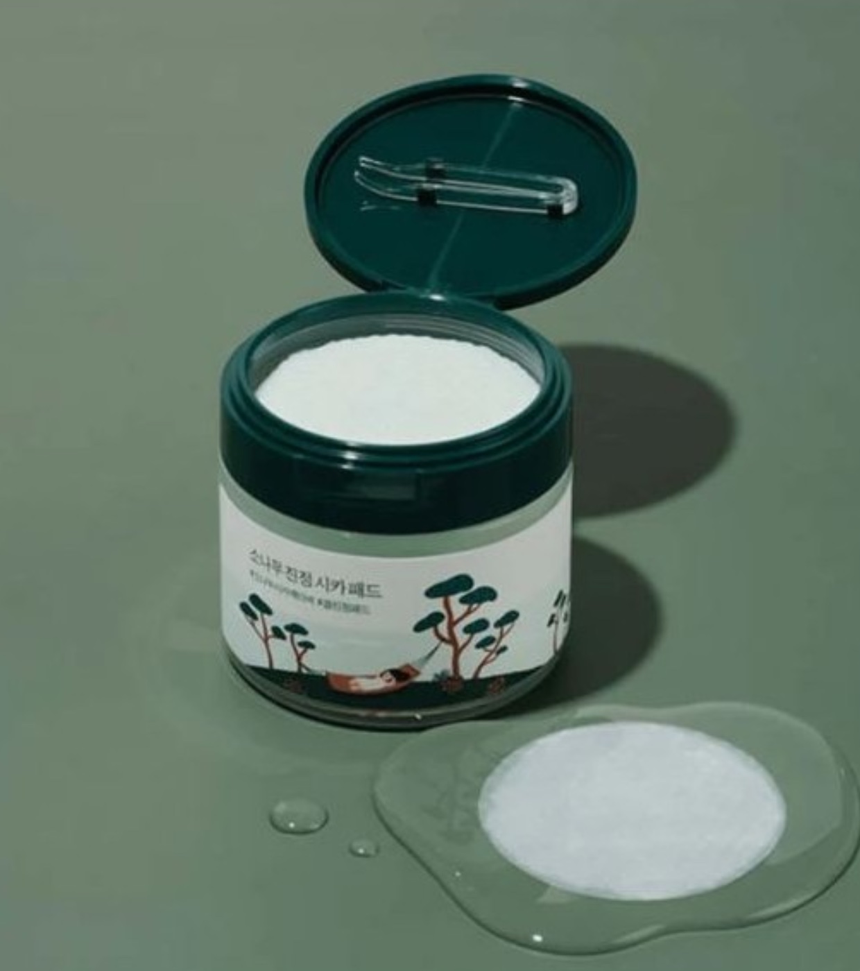 Round Lab - Tônico Hidratante e Esfoliante em Discos com CICA de Pinheiro - Pele Sensível