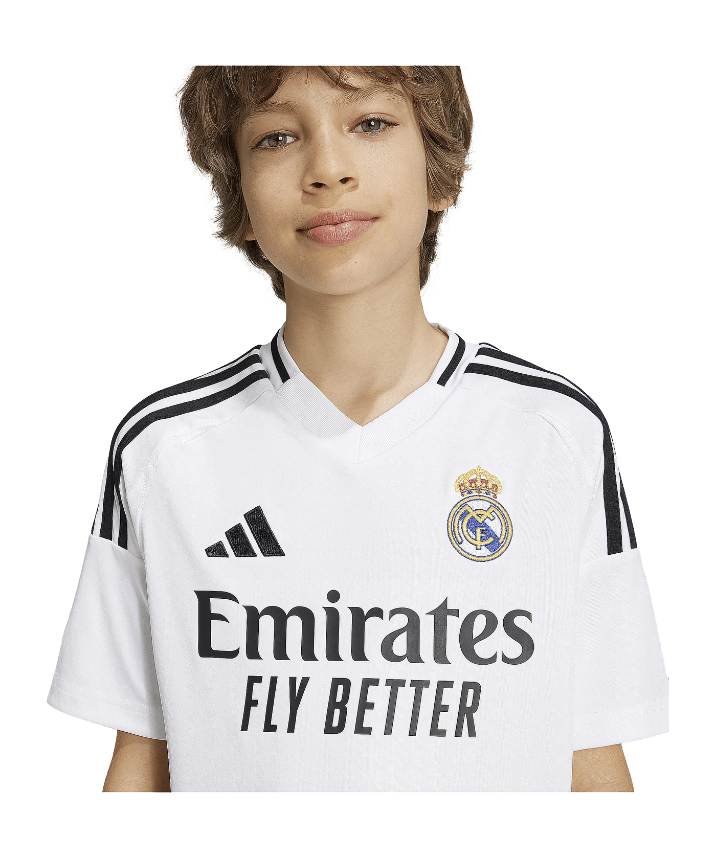 adidas Real Madrid Pro Trikot Home 2024/2025 Kids Weiss
