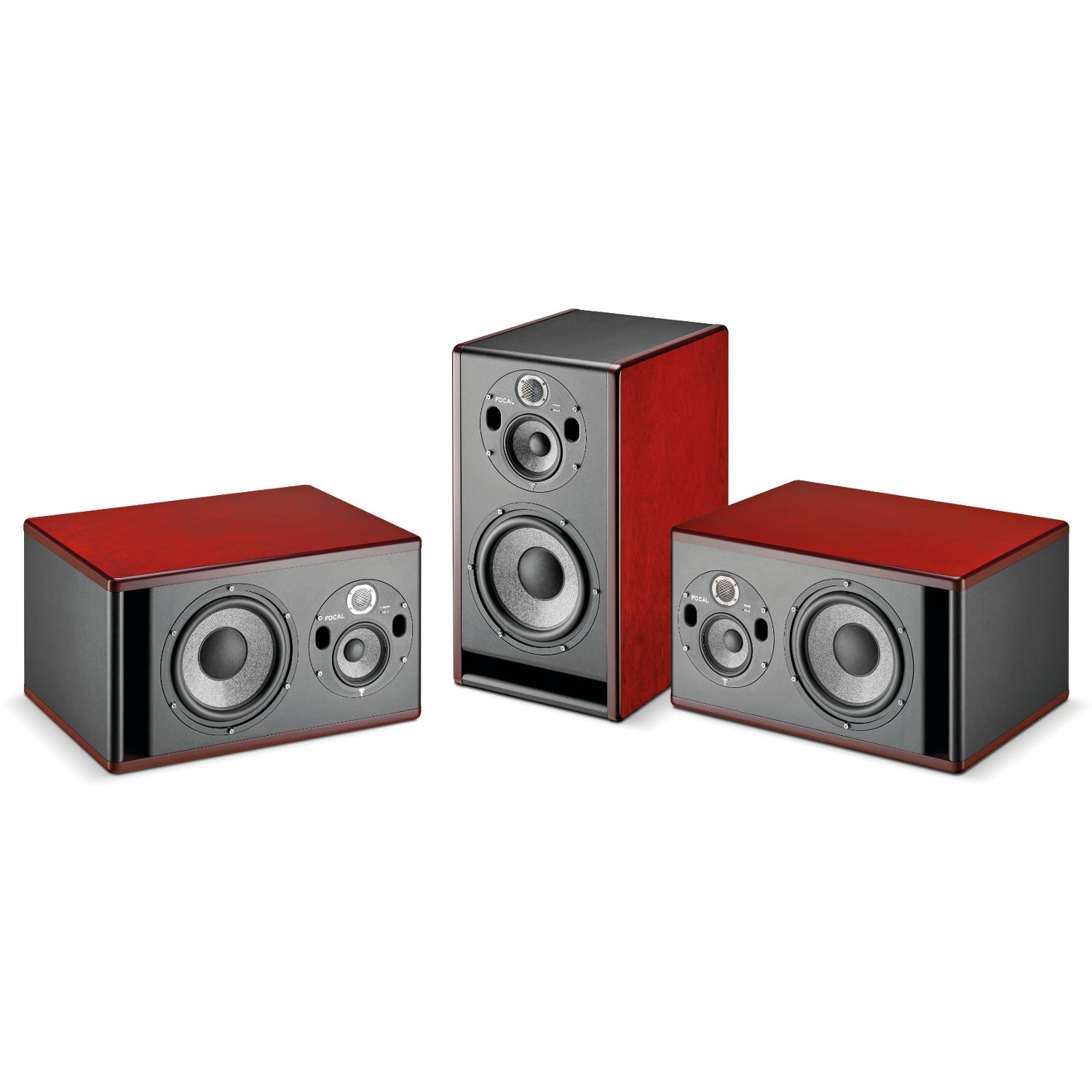 Focal Trio 11 Be Red Burr Ash actieve 3-weg studiomonitor (per stuk)