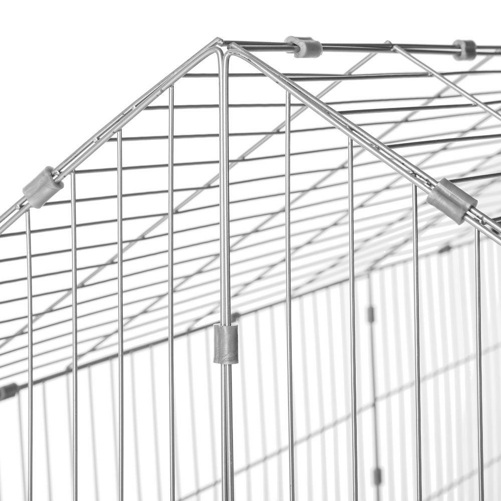 Enclos cage pour rongeurs 180 x 75 x 75 cm noir