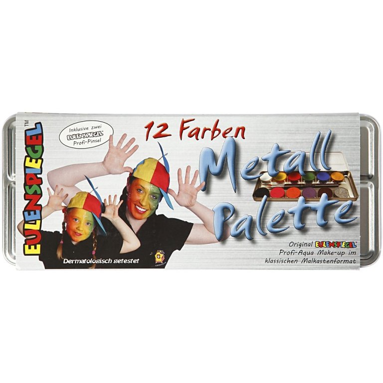 Eulenspiegel Schminkpalette Metall