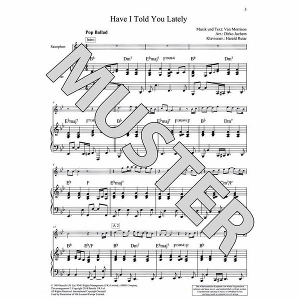 Schott Love Ballads T-Sax