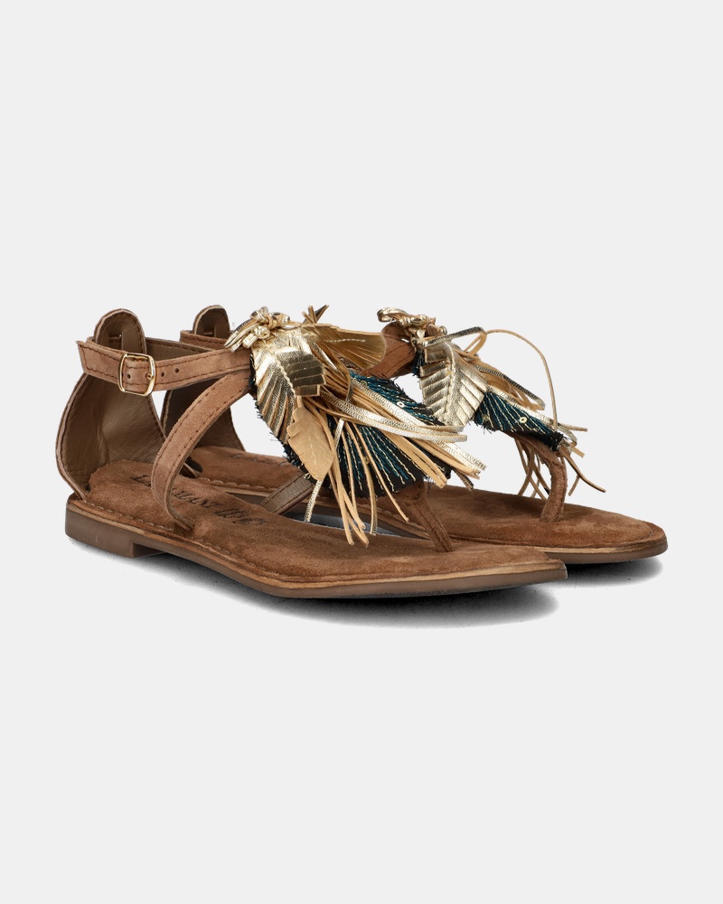 Lazamani Sandalen  - bruin