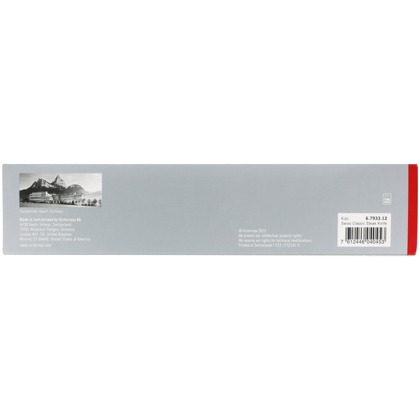 Victorinox Steak- und Pizzamesser Gourmet Schwarz 12cm