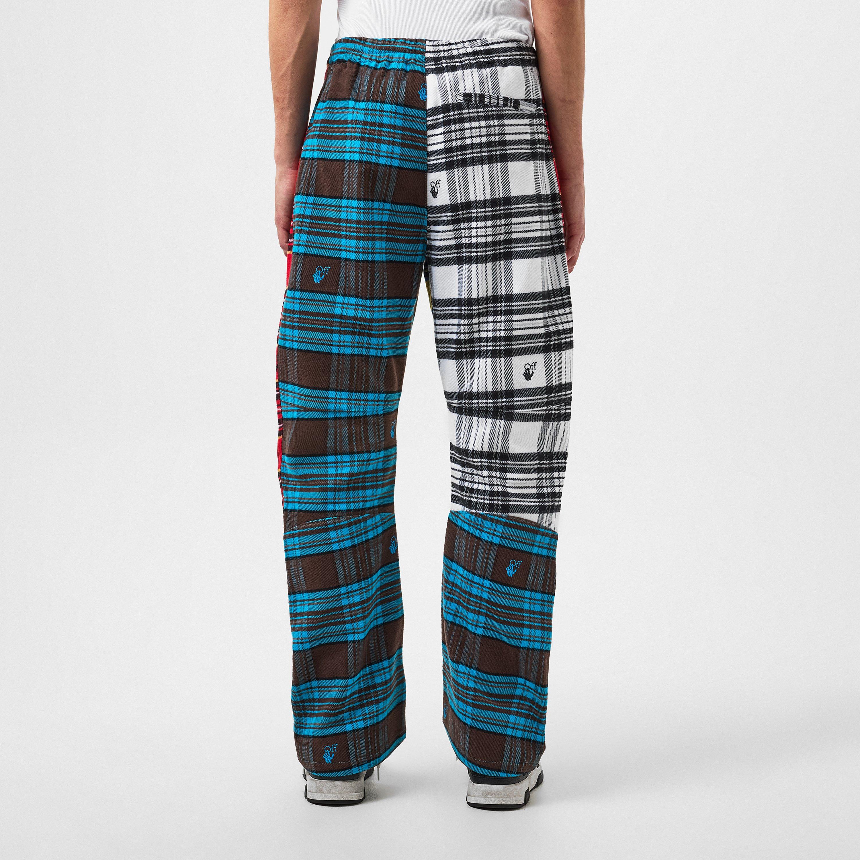 Off White Multi Coloured Panel Trousers
