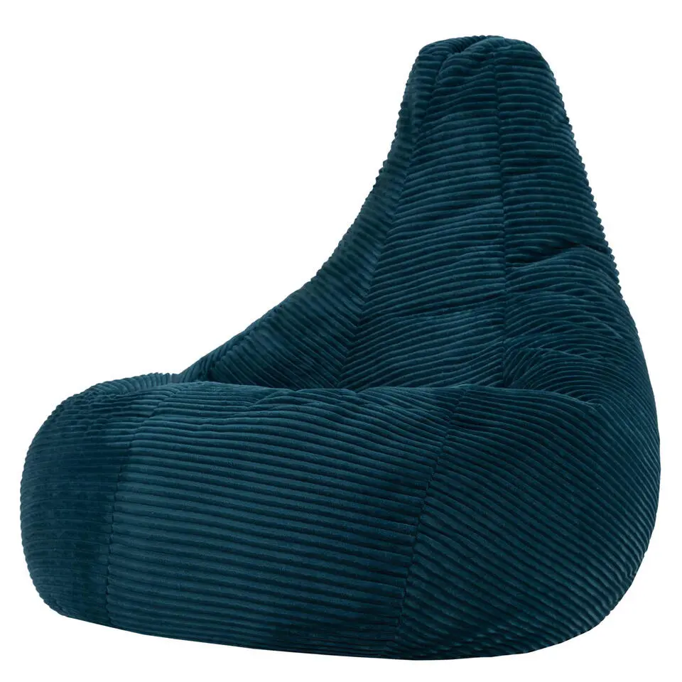 icon - Dalton XL Zitzak Fauteuil - Gaming - Ribfluweel - Blauwgroen
