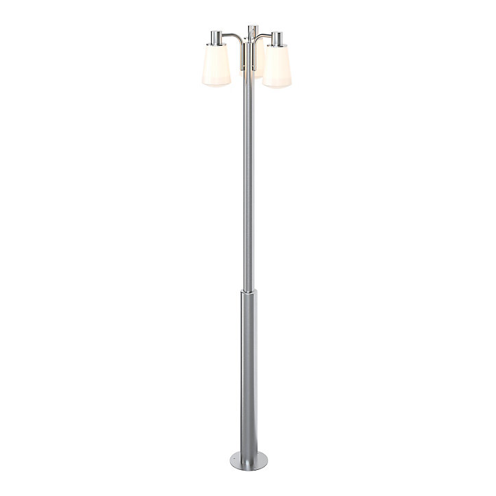 Lampadaire Charwell E27 IP44 GoodHome chrome