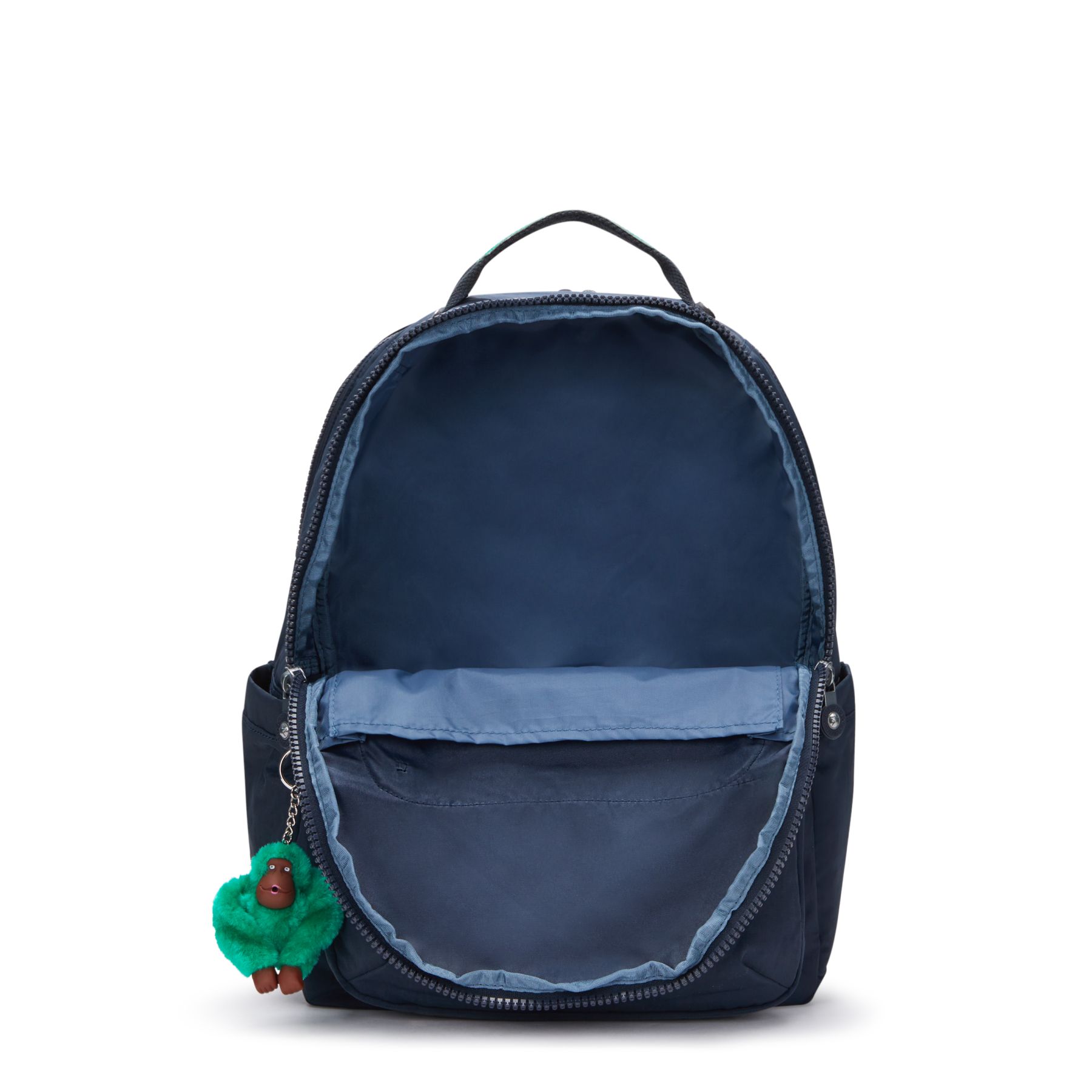 SEOUL COLLEGE Grand sac à dos avec compartiment séparé pour ordinateur portable - Blue Green Block