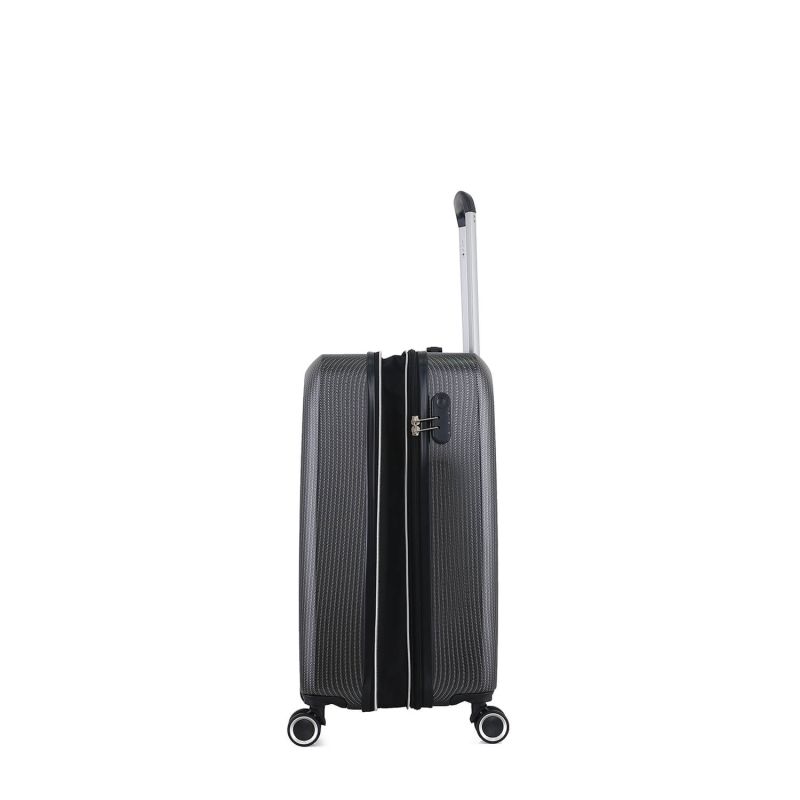 Lot de 3 valises rigides 379 Extensibles 55, 66 et 76 cm Noir