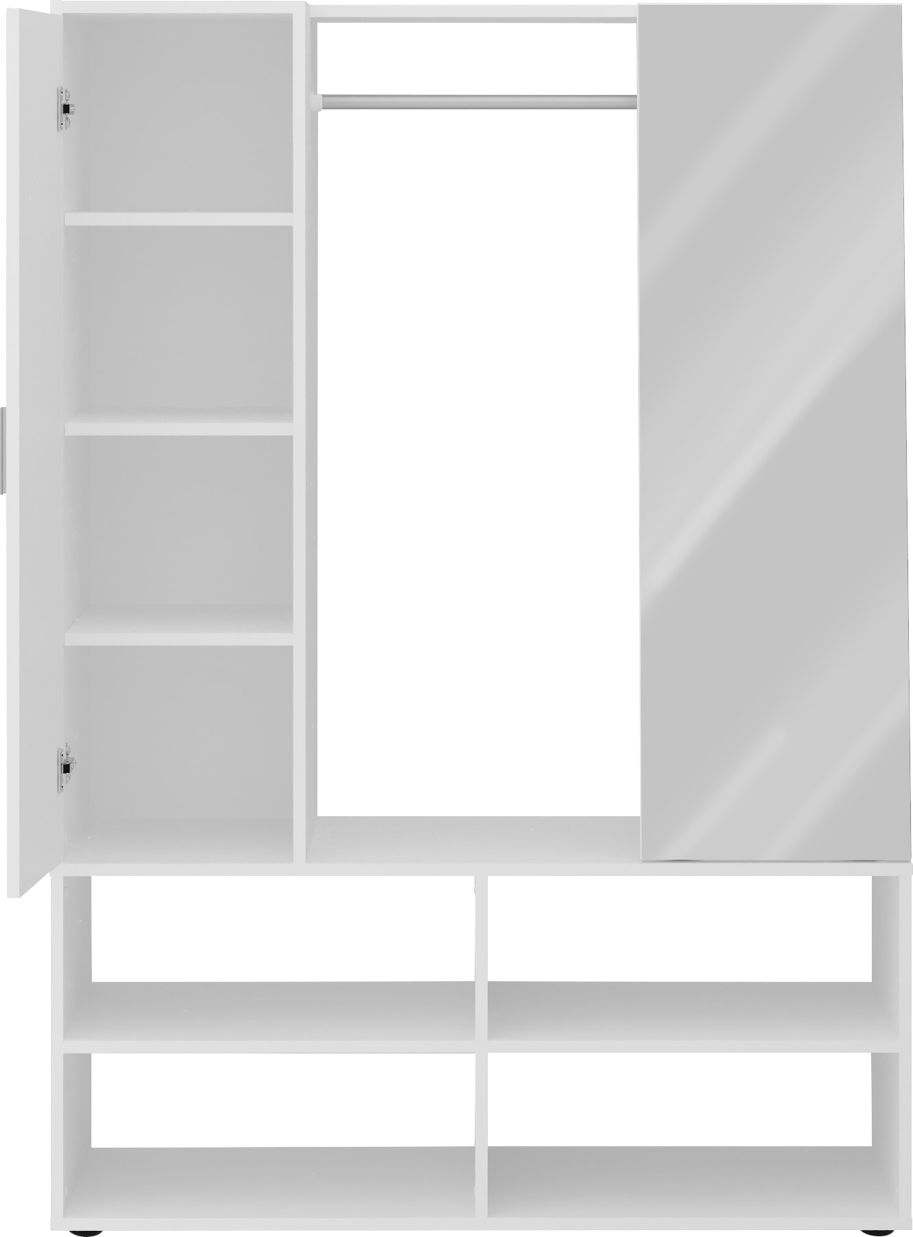 FMD Kompaktgarderobe »Auma« Breite 105 cm
