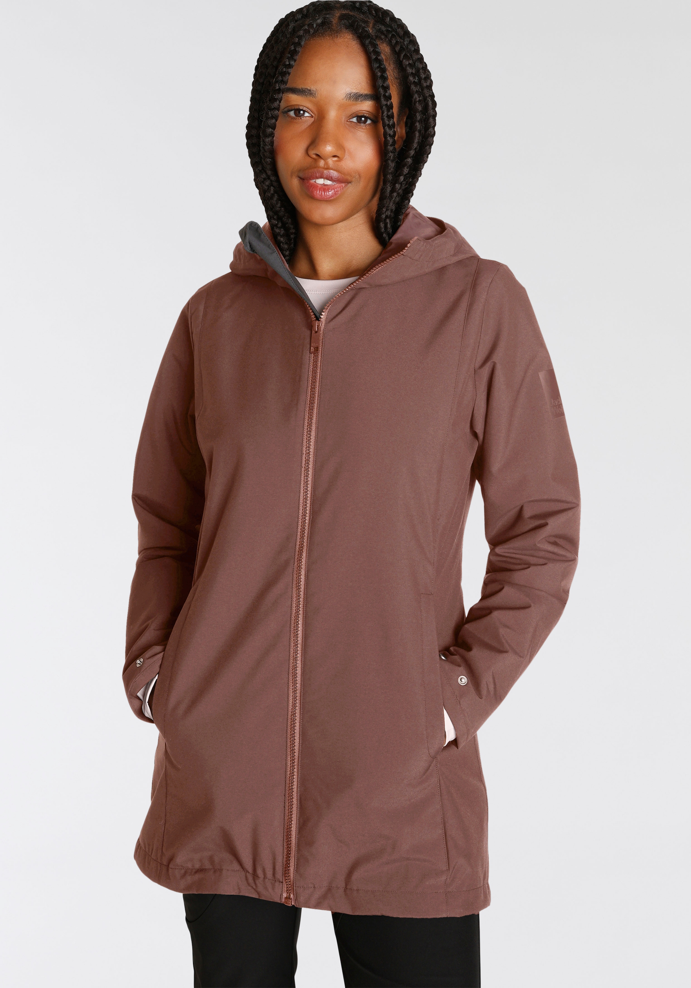 Jack Wolfskin Funktionsjacke »Outdoorjacke NOSTA« mit Kapuze Wärmend, winddicht, wasserabweisend, Übergangsjacke