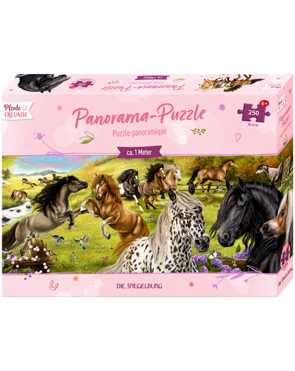 Panorama-Puzzle PFERDEFREUNDE (250 Teile)