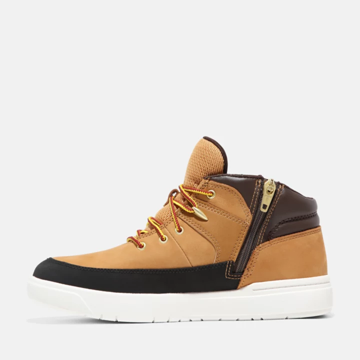 Bota de caminhada infantil Junior Seneca Bay na cor amarela.