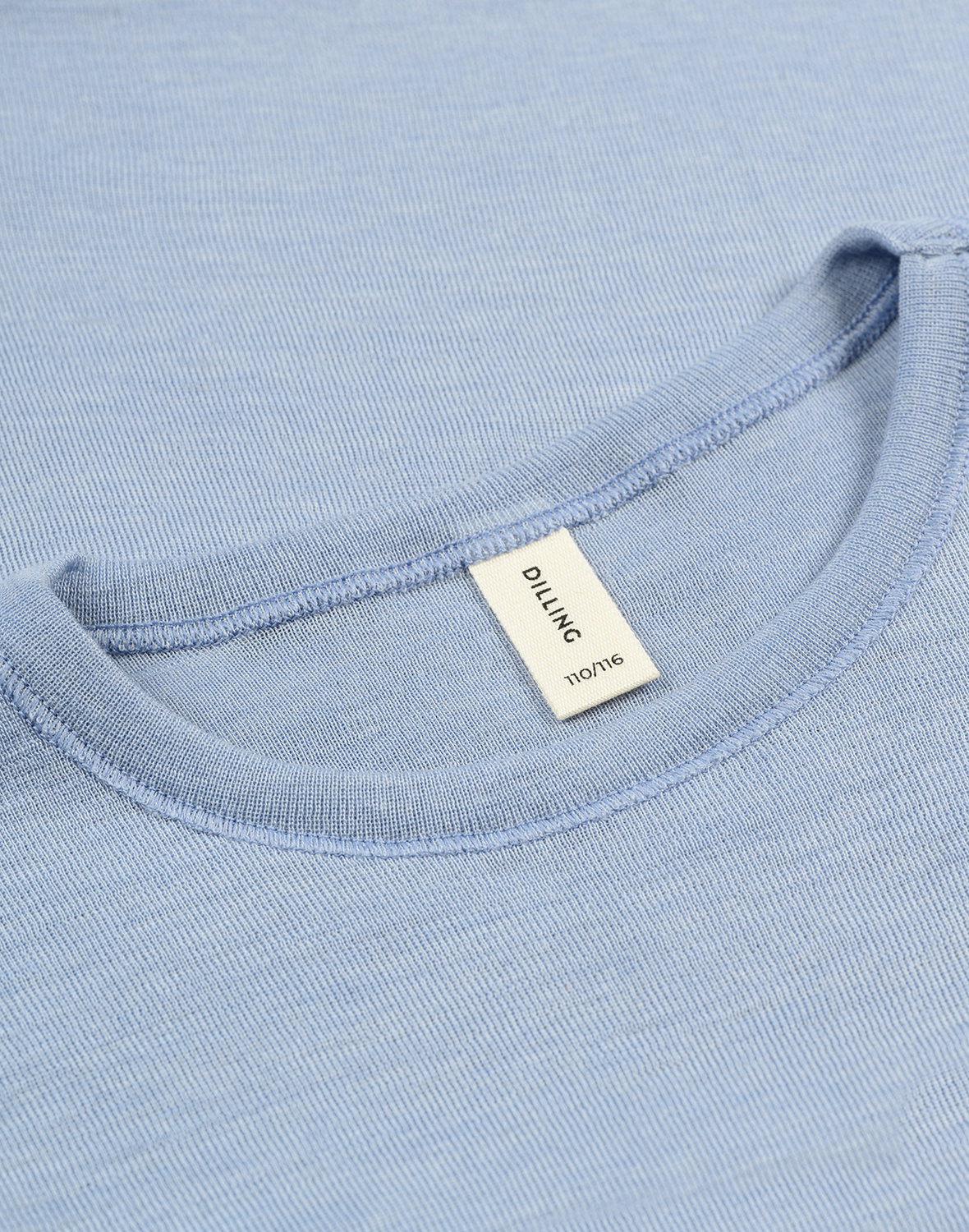 T-shirt in merinowol/zijde voor kinderen