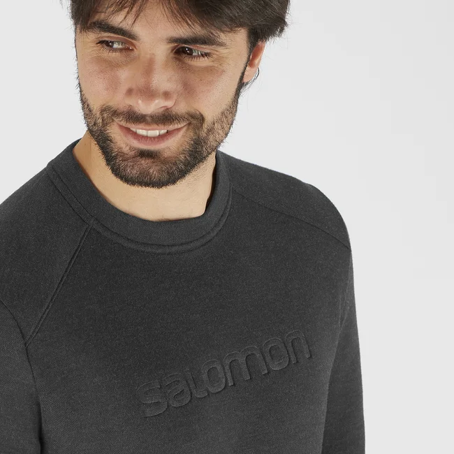 ESSENTIAL WARM  Crewneck-Pullover Herren BLACK/Heather