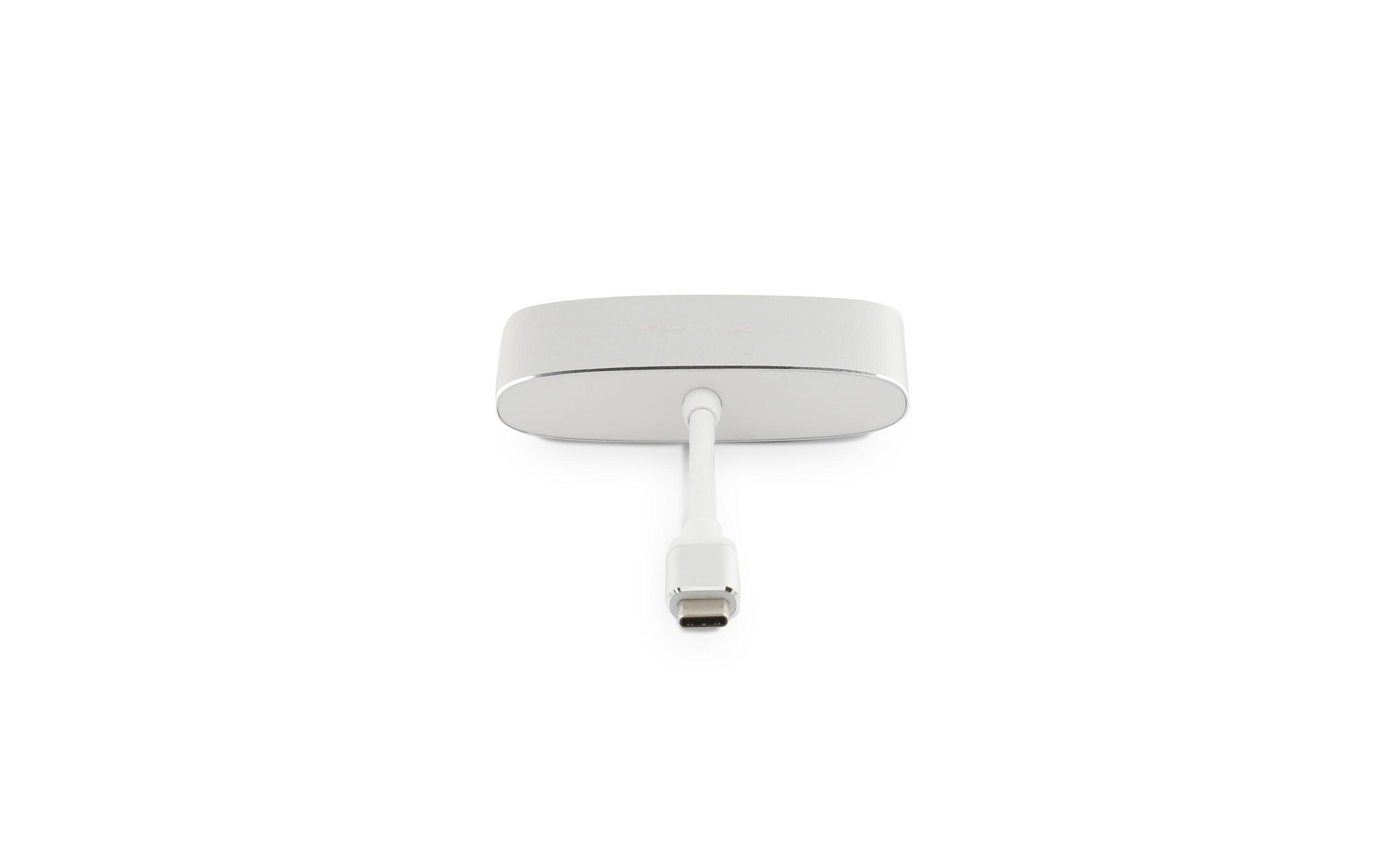 Multiadapter USB-C – HDMI, USB 3.0 SilberUSB Typ C auf HDMI + USB Typ A Adapter