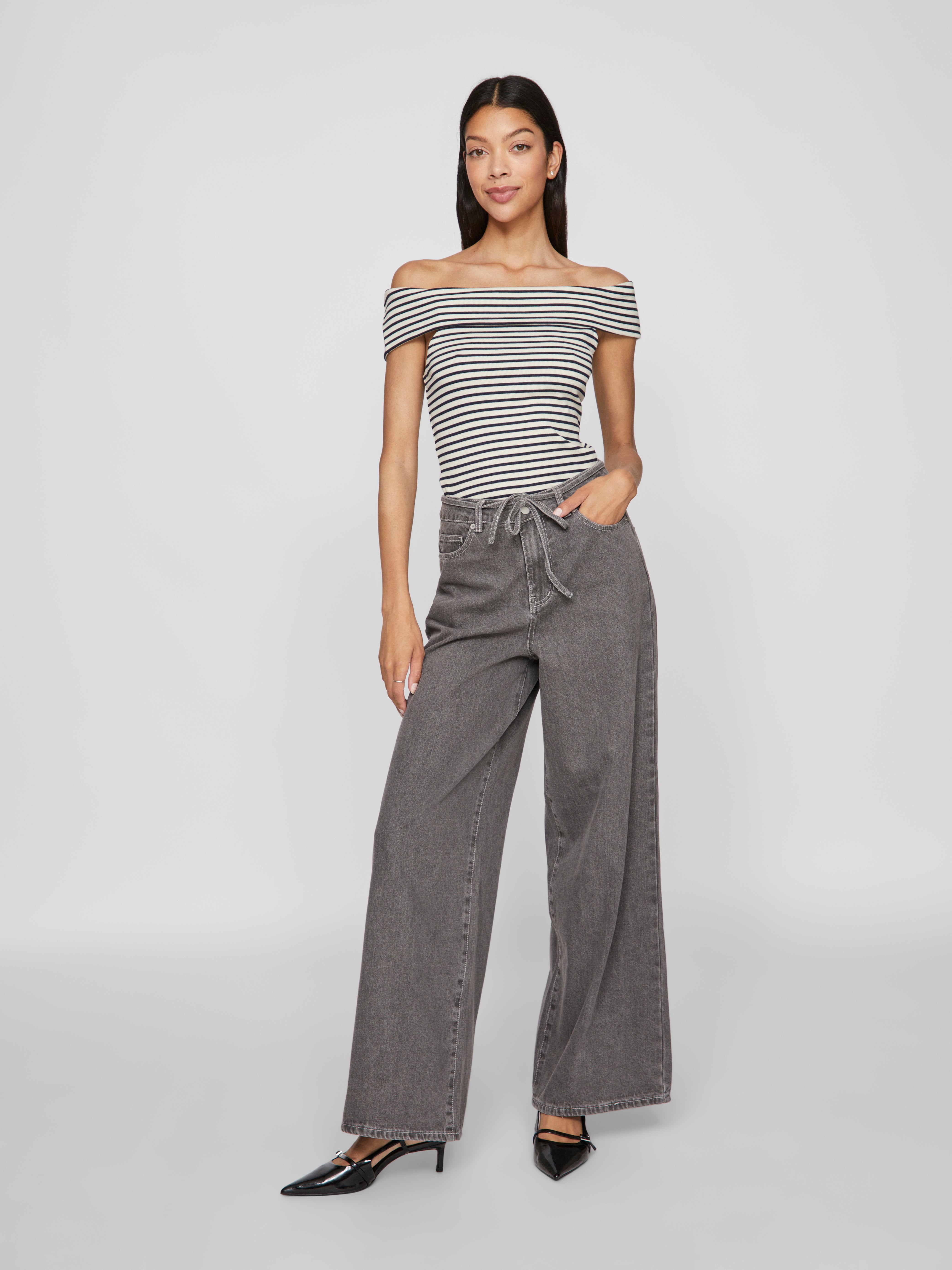 Vila  Visalja off-shoulder top - Cloud Dancer