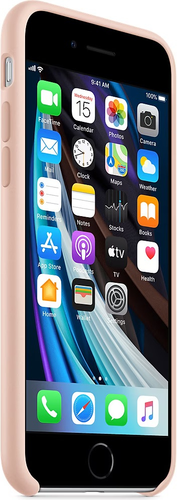 iPhone SE (2022/2020) / 8 / 7 Silikon Case Hülle (MXYK2ZM/A) - Pink Sand (Sandrosa)