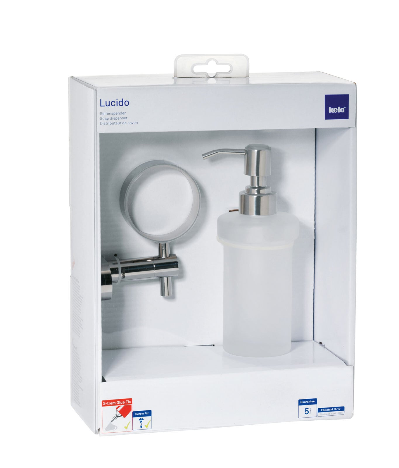 kela Seifenspender LUCIDO für Wand 250 ml