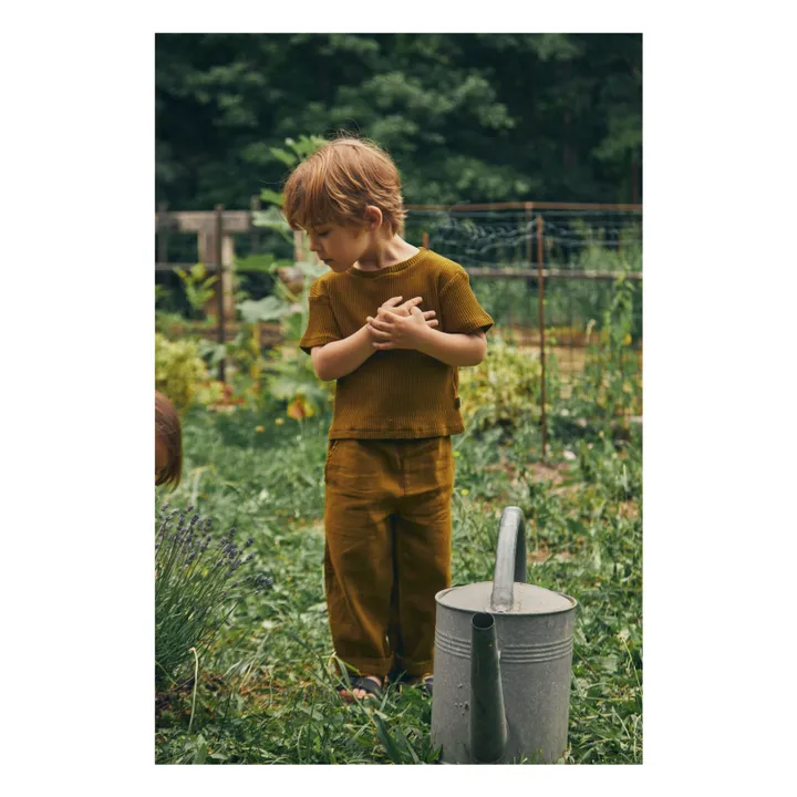 Poudre Organic T-Shirt Orgeat | Marron