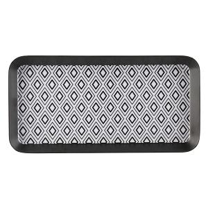 PLATEAU MELAMINE GEOMETRIQUE L 30 CM L 15 CM