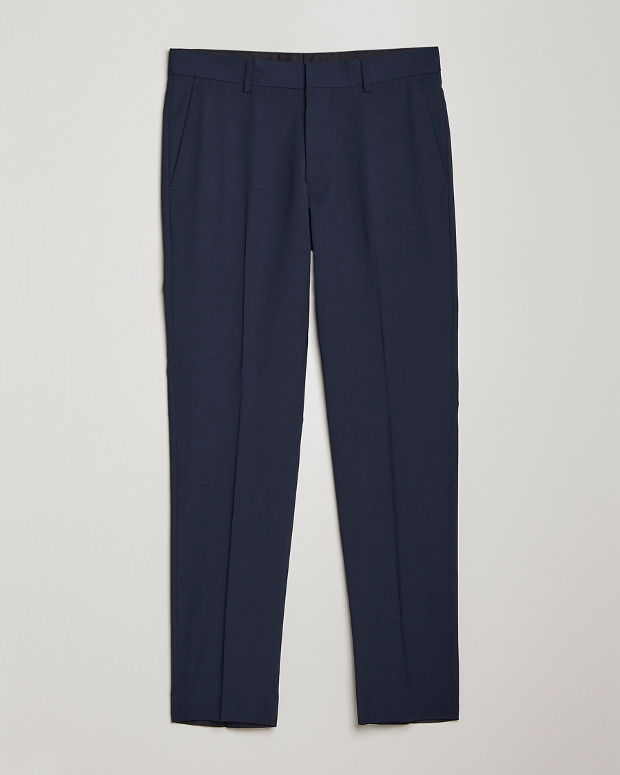 Tiger of Sweden Tenuta Wool Travel Suit Trousers Royal Blue