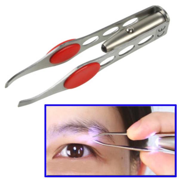 LED Tweezers Edelstahl Pinzette Augenbrauenzupfer - Div. Farben