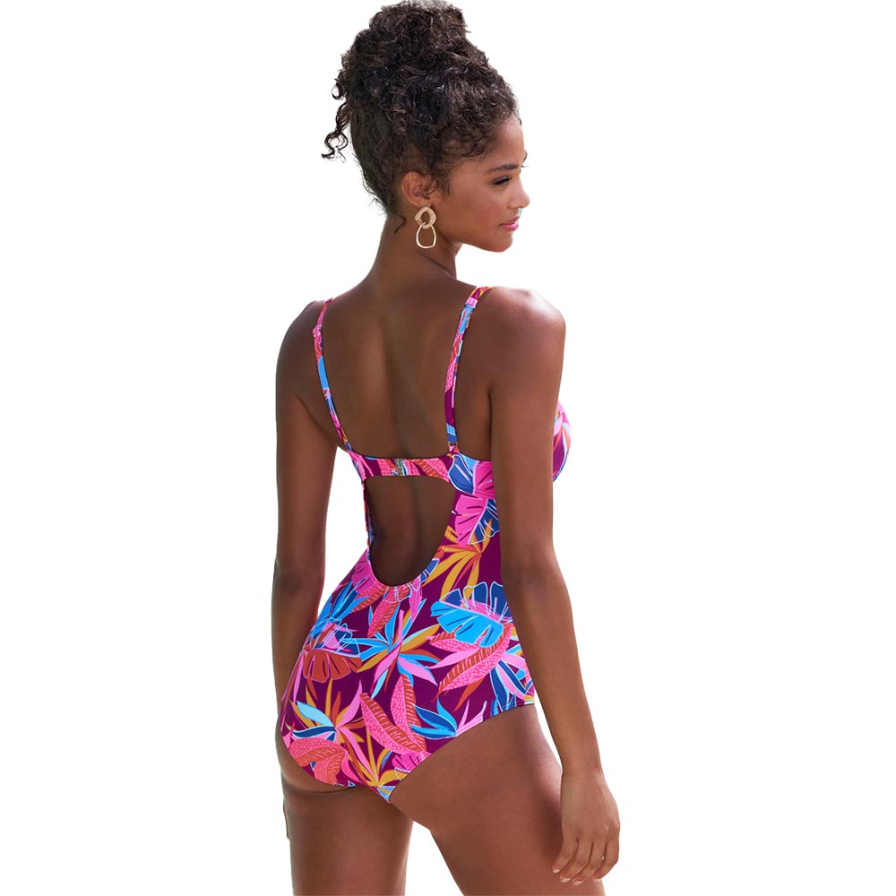 Lascana Badeanzug Damen berry print