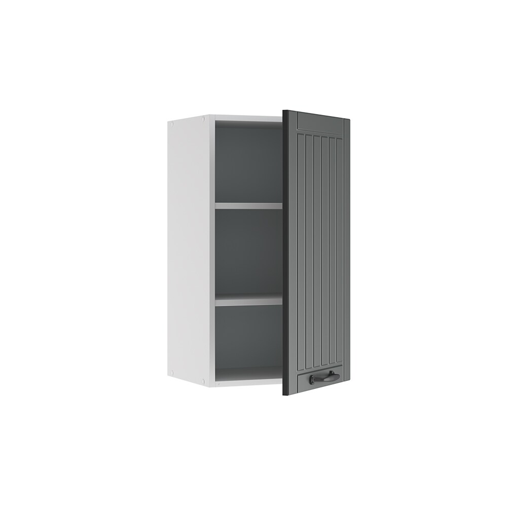 Vicco Hängeschrank Küchenschrank Küchenmöbel Fame-Line Landhaus Weiß Anthrazit 40 cm modern