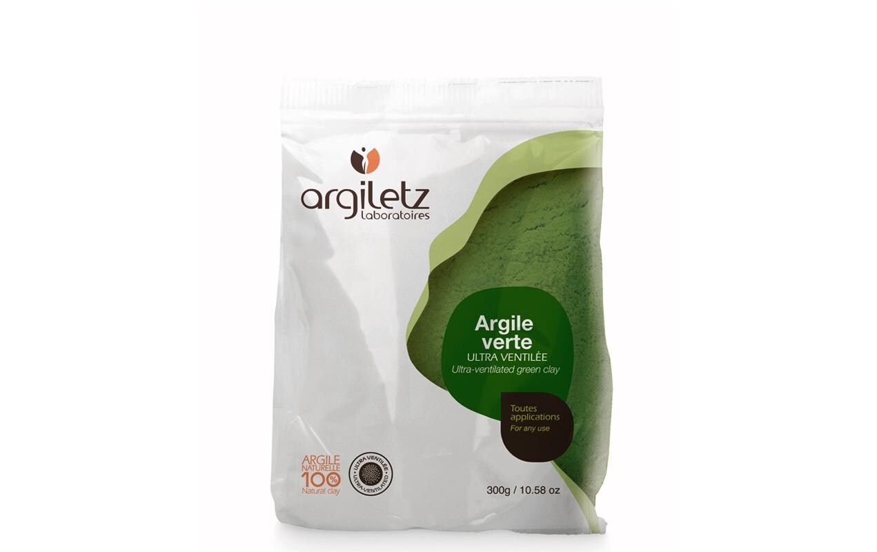 Heilerde grün ultra-fein 300 gTonerde Pulver