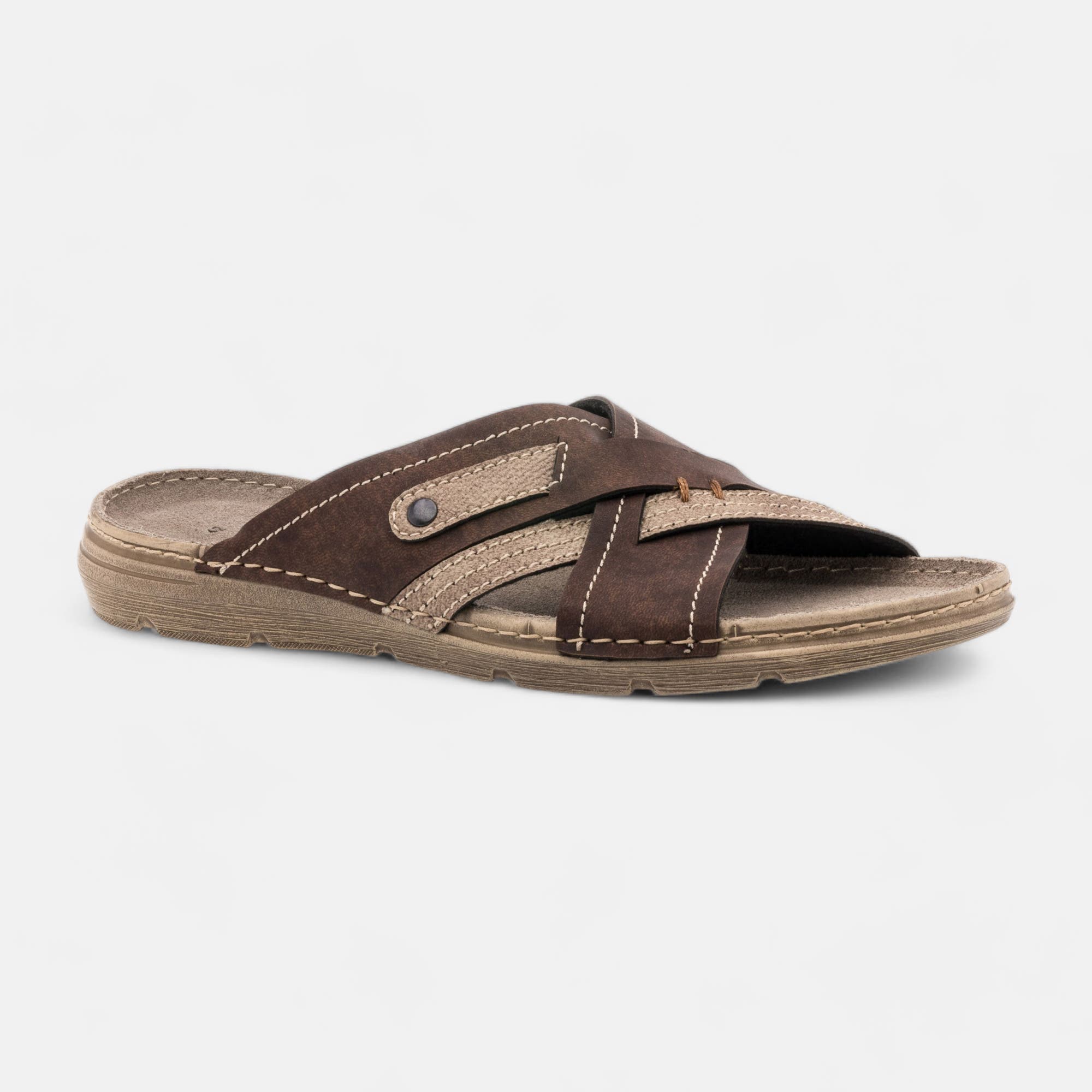 Nu-pieds Homme marron