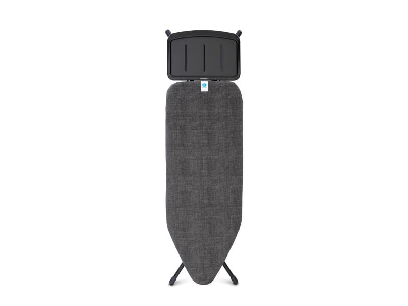 Brabantia Bügeltisch mit Dampfstationsablage Denim Black Bügelbrett C, 124 cm x 45 cm