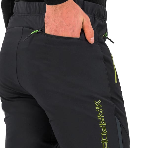 Pantalon ski de randonnée KARPOS CEVEDALE EVO PANT BLACK/LIME GREEN