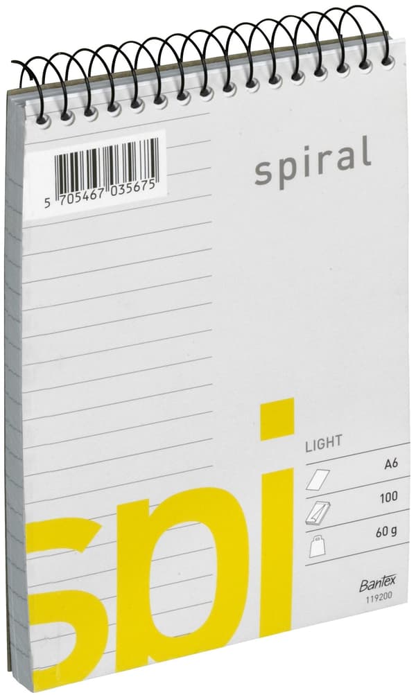 Spiralblokk A6 linjert Bantex