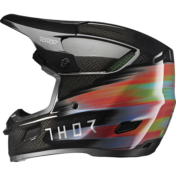 Thor Motocross - Casque Reflex Carbon Theory Noir / Multicolore